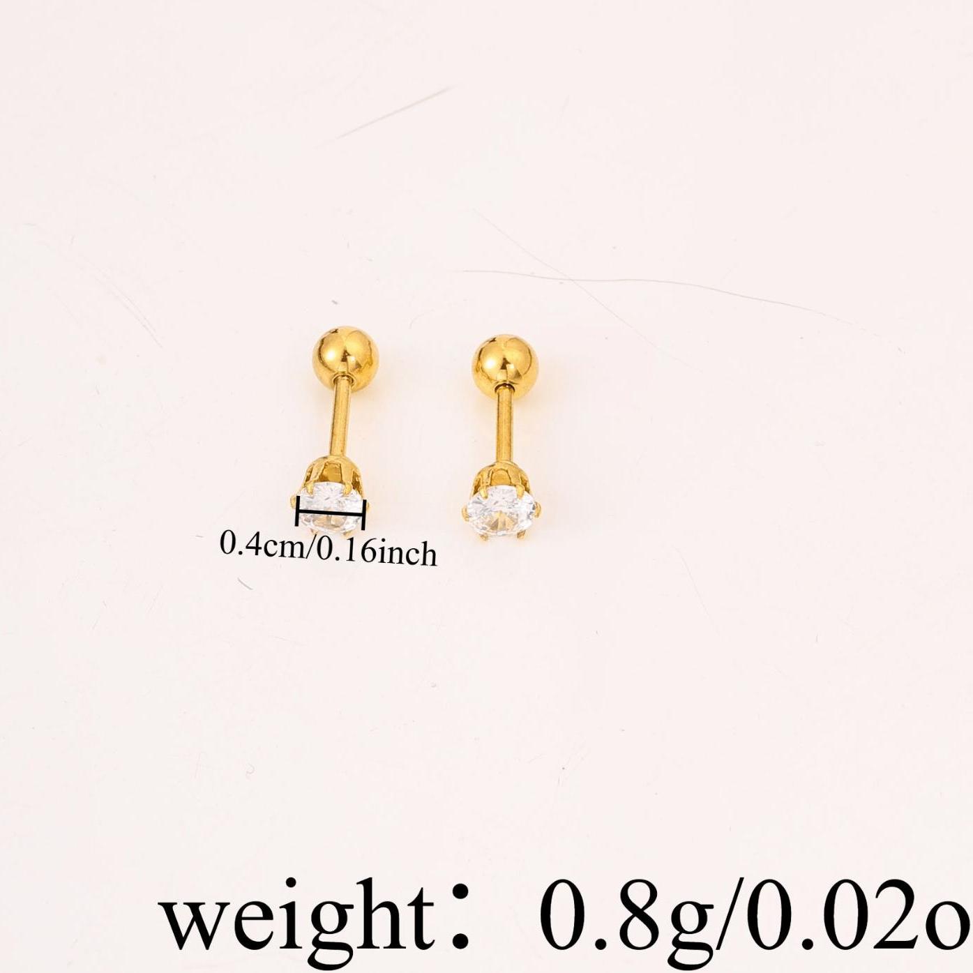 6pcs Luxury Multi-Style Earring Combo Set, Elegant Stackable